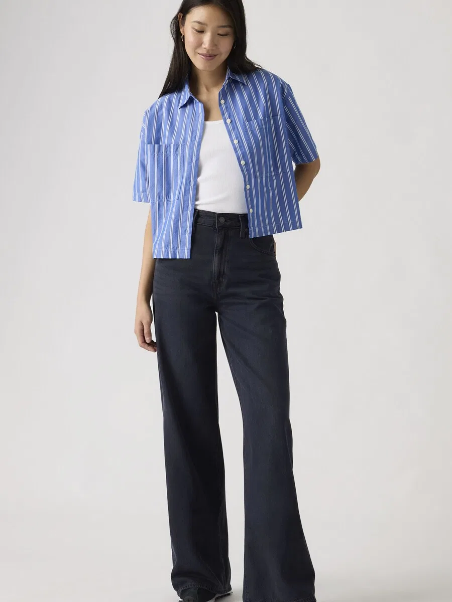 Джинсы LEVI'S Wide leg Jeans 'CINCH WIDE LEG' черного цвета — фото 3