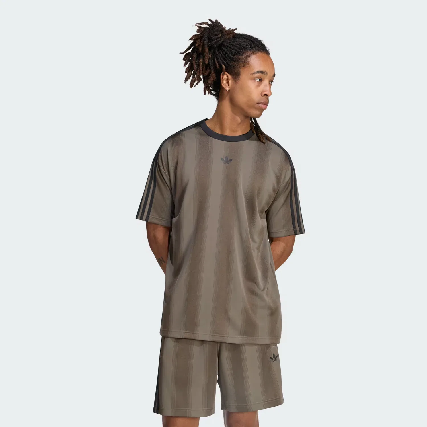 Мужская футболка-джерси свободного кроя Adicolor Jacquard Adidas Originals, Branch