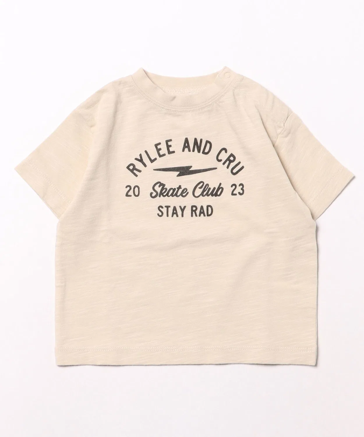 Детская футболка с принтом Skate Club Rylee + Cru, Natural