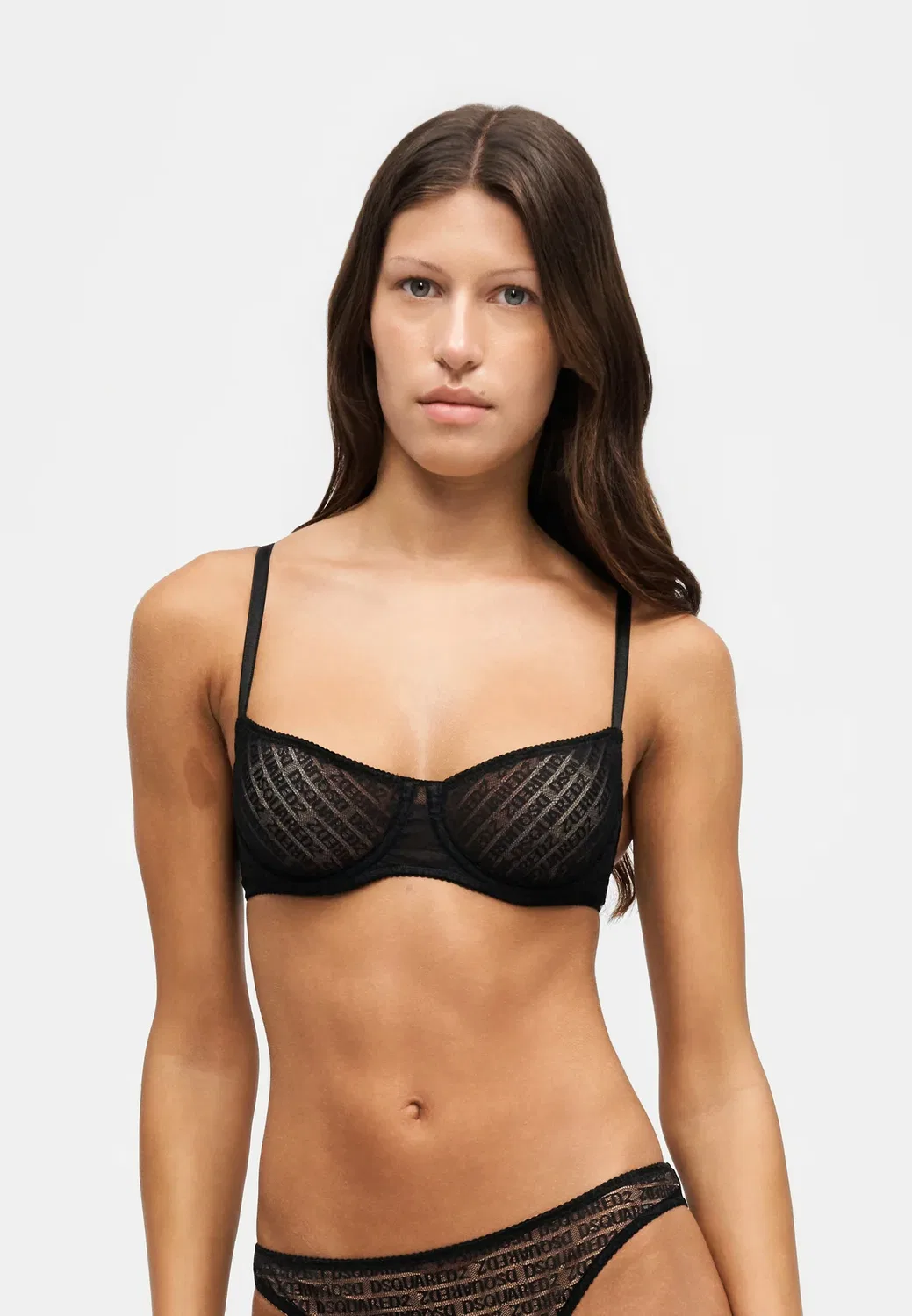 Бюстгальтер балконет Dsquared2, Black