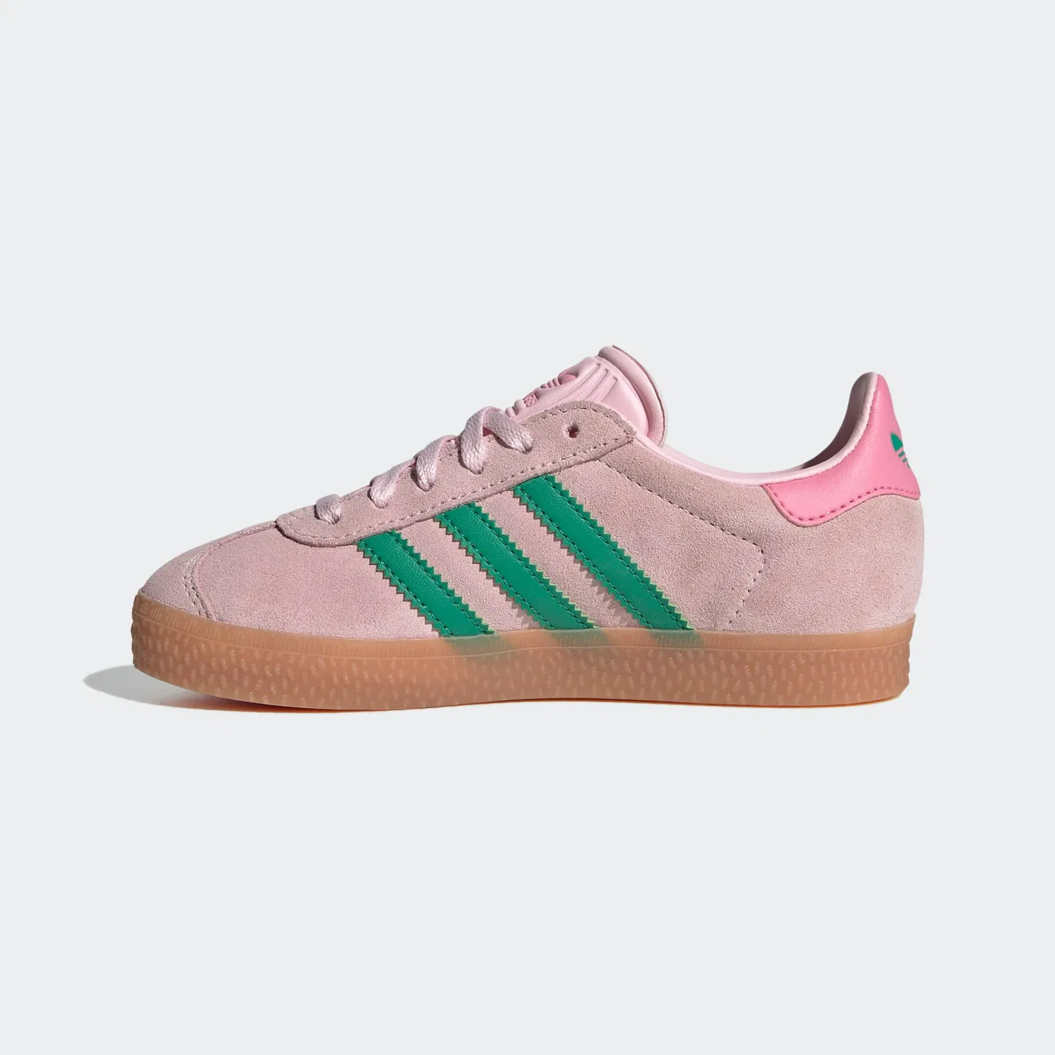 Детские кроссовки с зубчатыми полосками Adidas Originals, Clear Pink/Court Green/Bliss Pink — фото 3