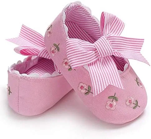 Детские туфли Мэри Джейн для девочек с вышивкой Purepips, Pink