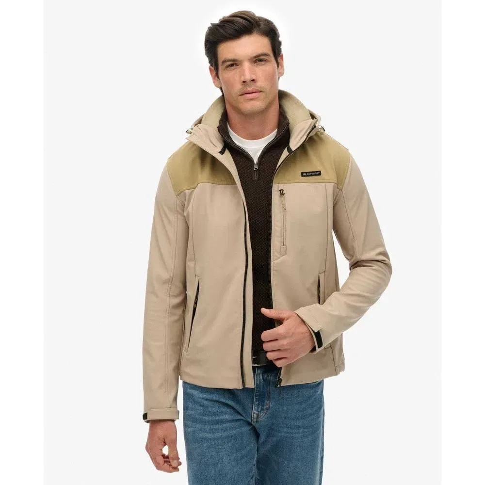 Куртка софтшелл M5012254A Superdry, бежевый — фото 4