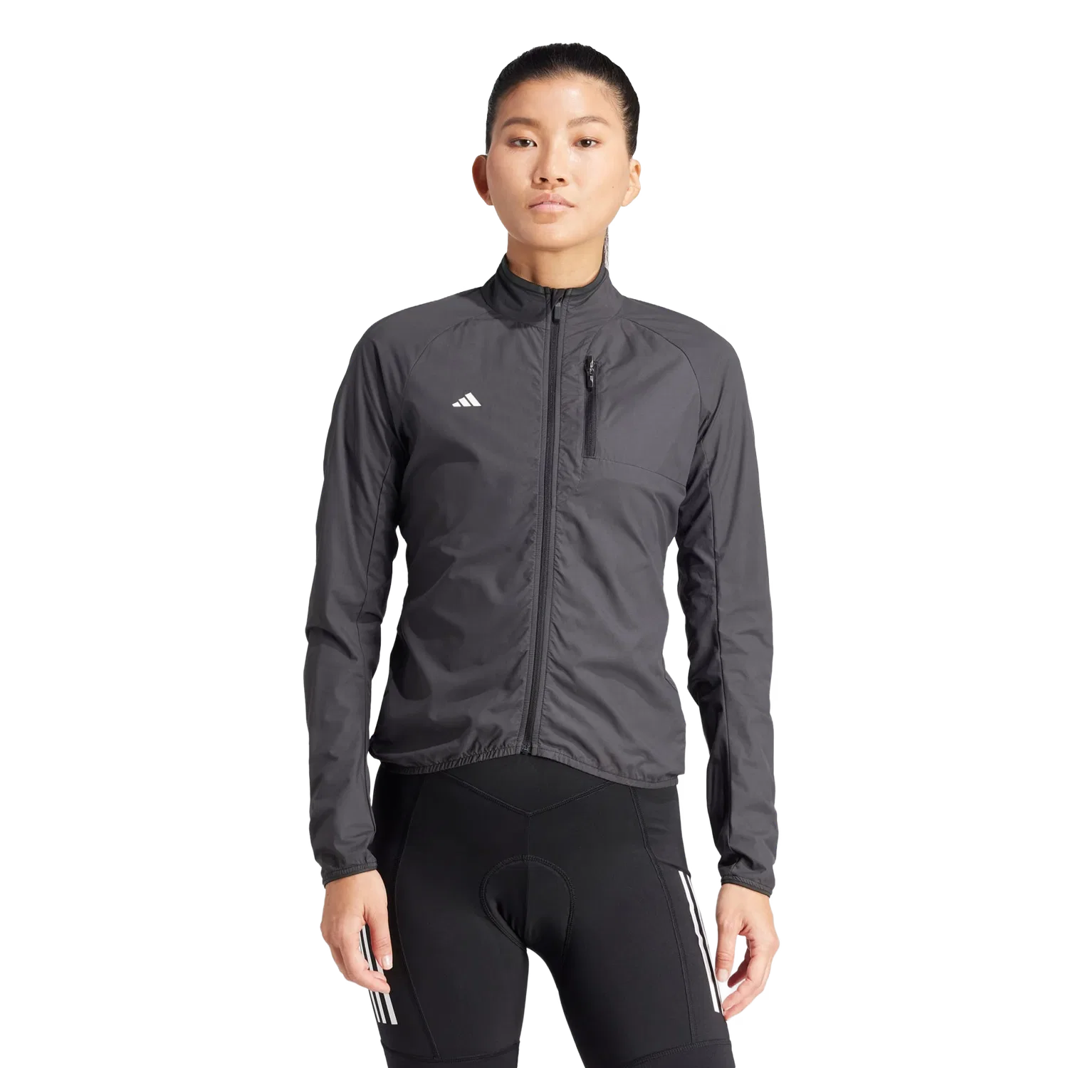 Женская велосипедная куртка WIND.RDY Adidas, черный — фото 2