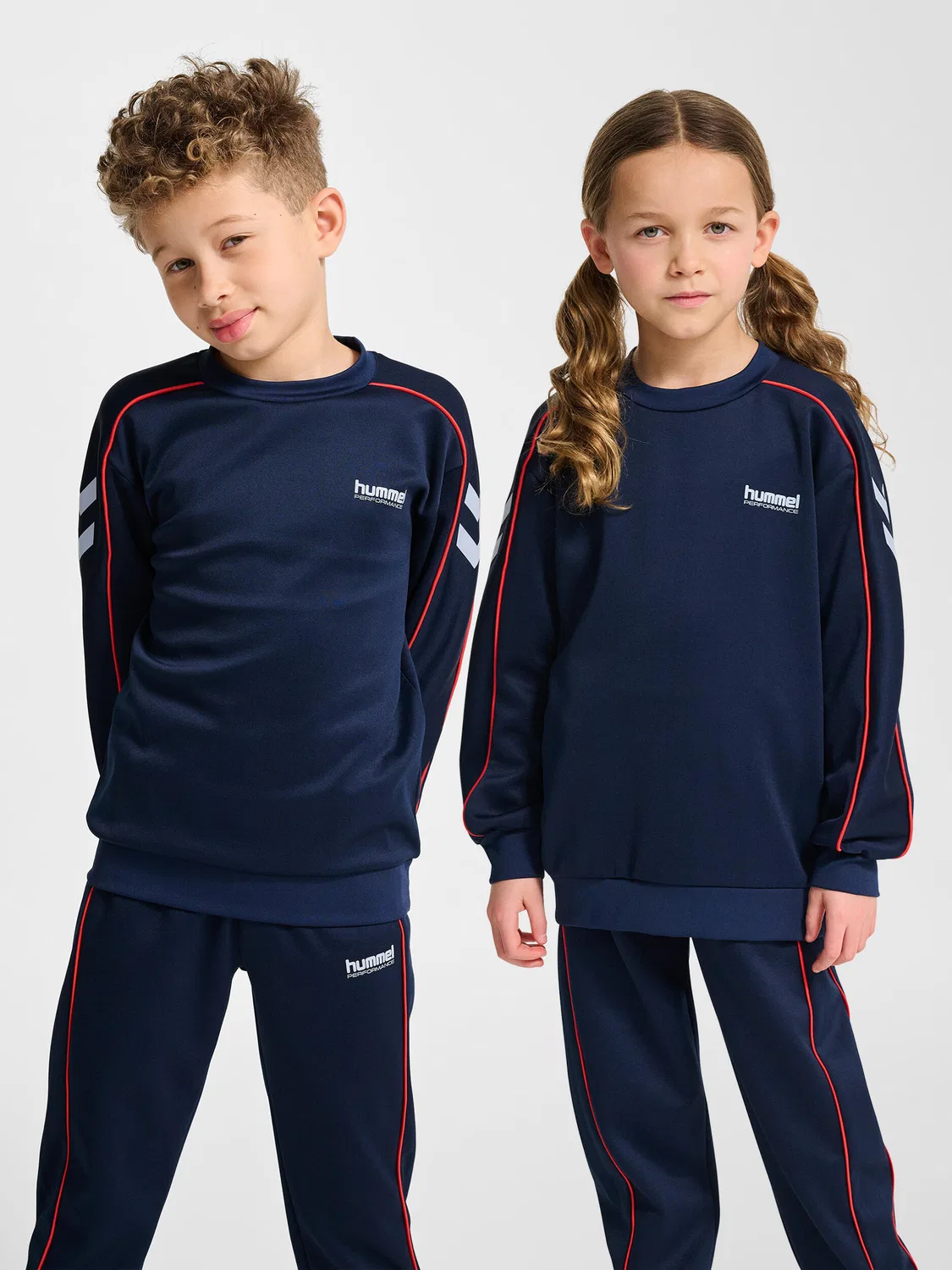 Детский свитшот из интерлока HMLJR Interlock Hummel, Navyblau