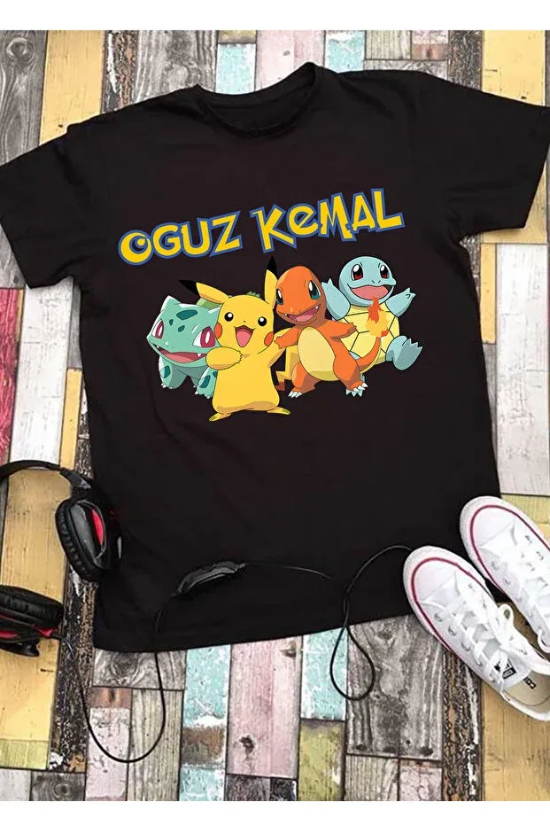 Детская футболка с принтом Pokemon Ryo Fashion, Black