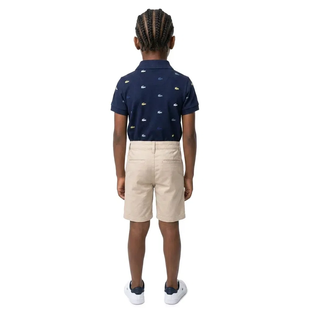 Боди с коротким рукавом Lacoste Kids, синий — фото 4