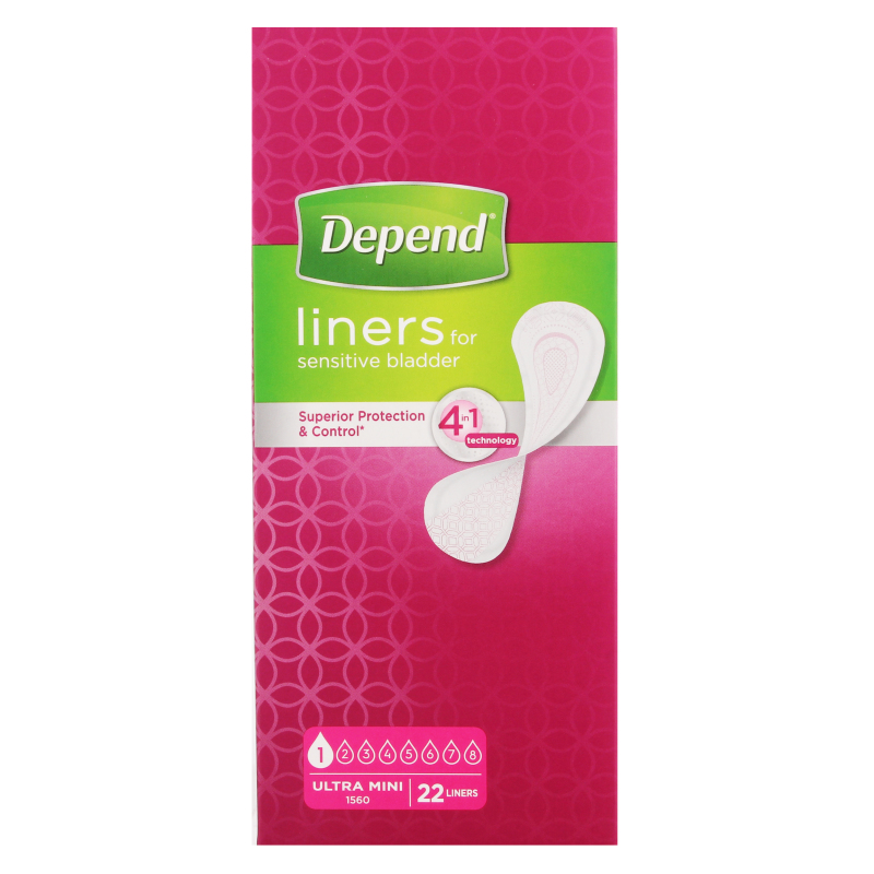 

Ультра мини-прокладки урологические Depend, 22 шт.