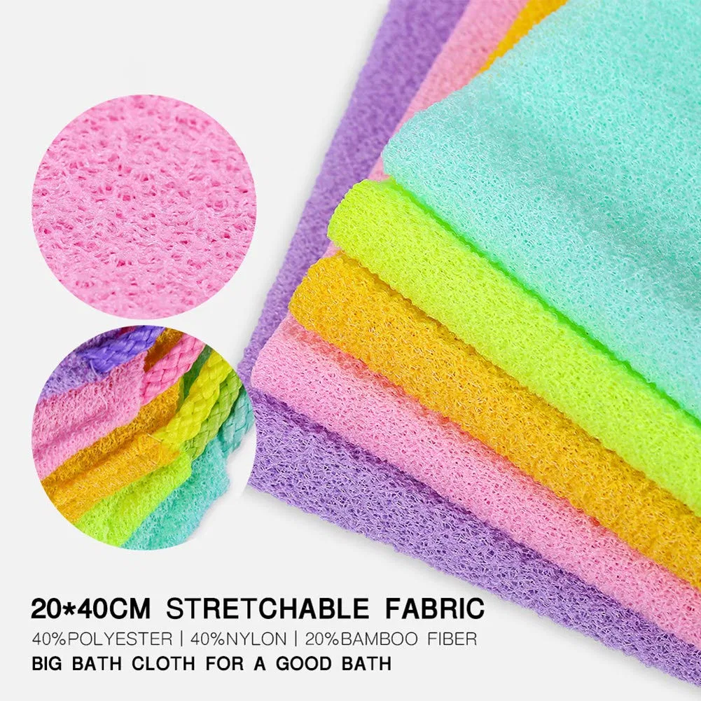 Эксфолиирующая мочалка для спины, dragonaur-home decor, 37-40 см, Фиолетовый — фото 3
