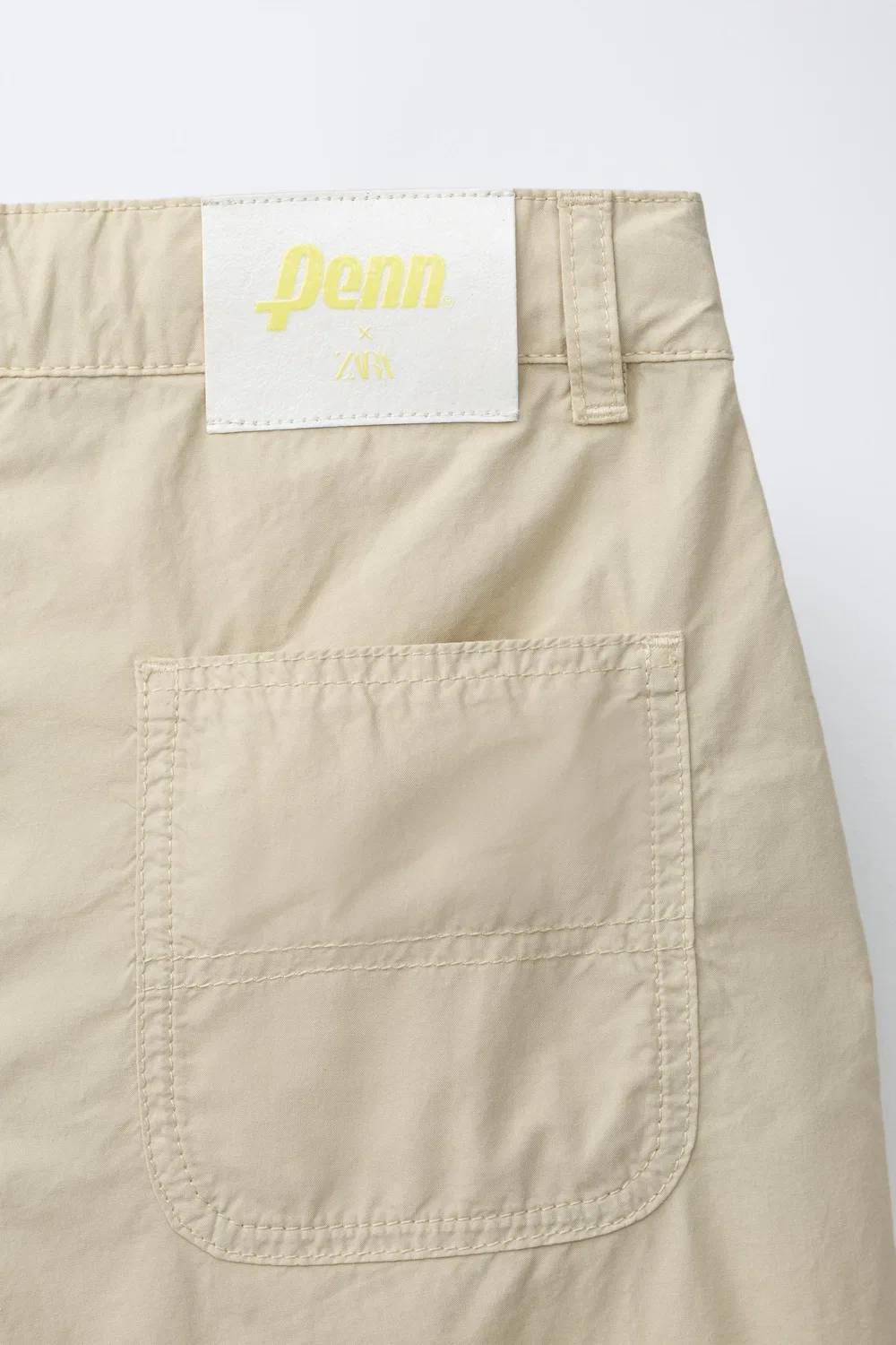 Поплиновые бермудские шорты с дартсом Penn ZARA, Light Beige — фото 4
