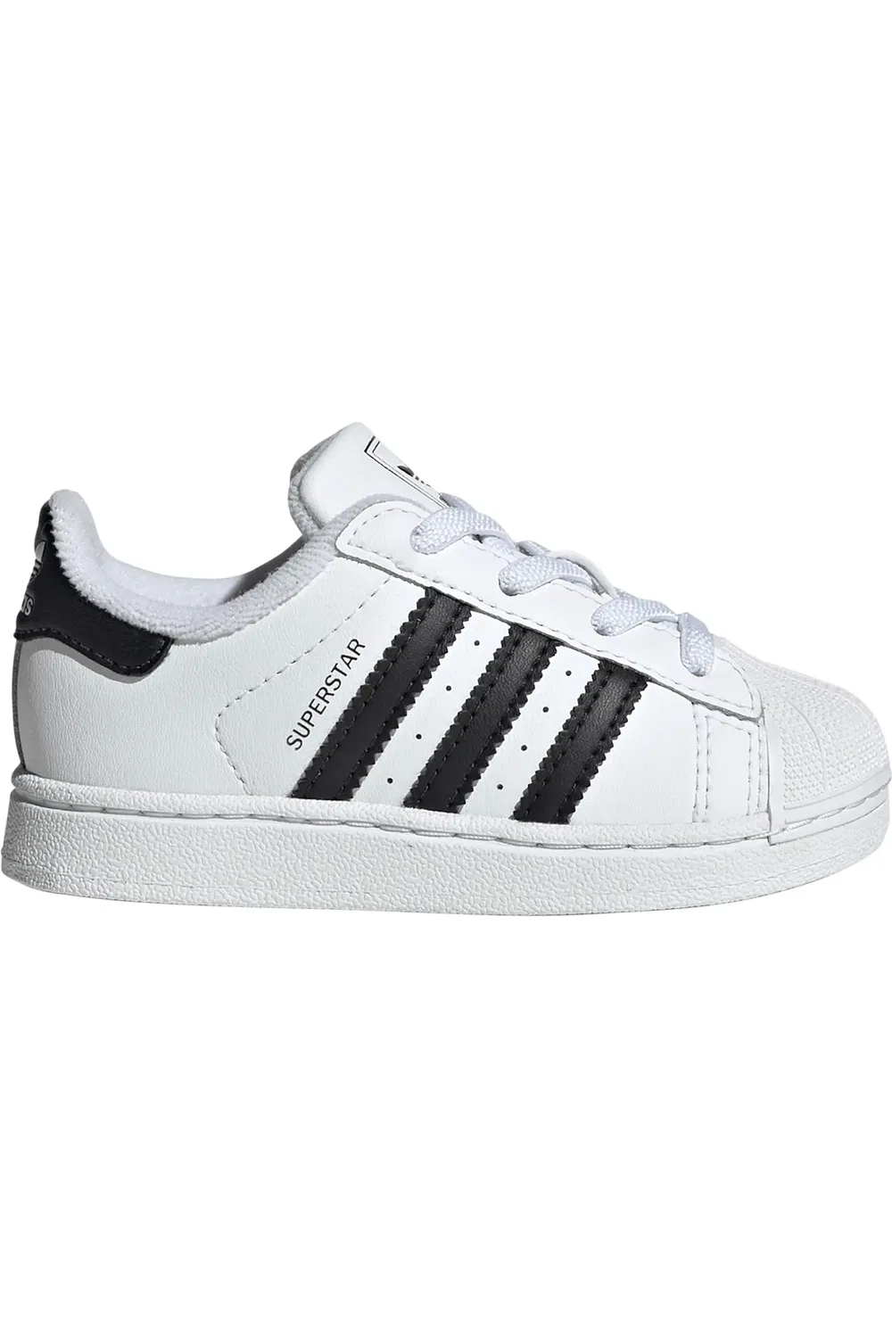 Кроссовки детские с застежкой-липучкой Superstar II adidas, белый/ черный/ белый — фото 3