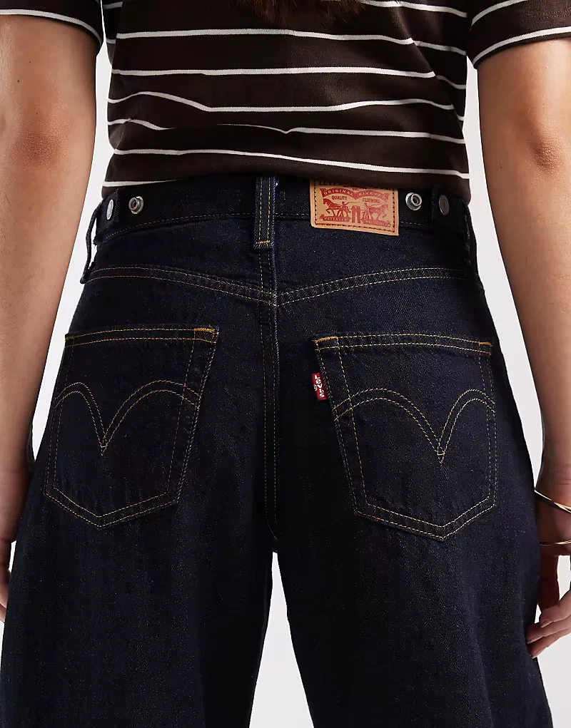 Джинсы Levi's Cinch Barrel из денима, черный — фото 4