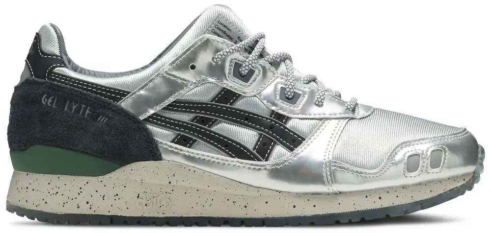 

Кроссовки hundred% x sneakerlah x gel lyte 3 'kuala lumpur twin towers' Asics, серебряный, Серый, Кроссовки hundred% x sneakerlah x gel lyte 3 'kuala lumpur twin towers' Asics, серебряный