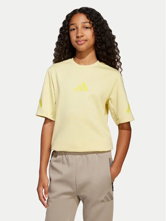 Футболка loose fit Adidas, желтый