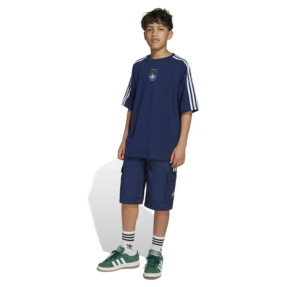 Шорты карго Minecraft Adidas Originals, синий — фото 3