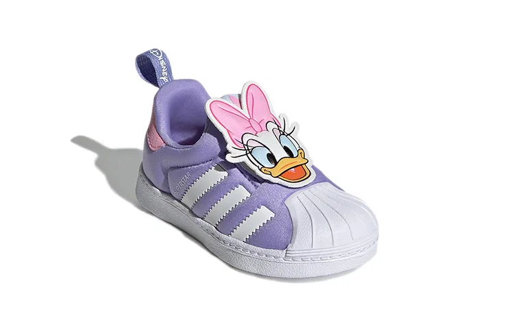 Детские кроссовки для малышей с принтом Disney SUPERSTAR 360, Adidas Originals, Purple — фото 4