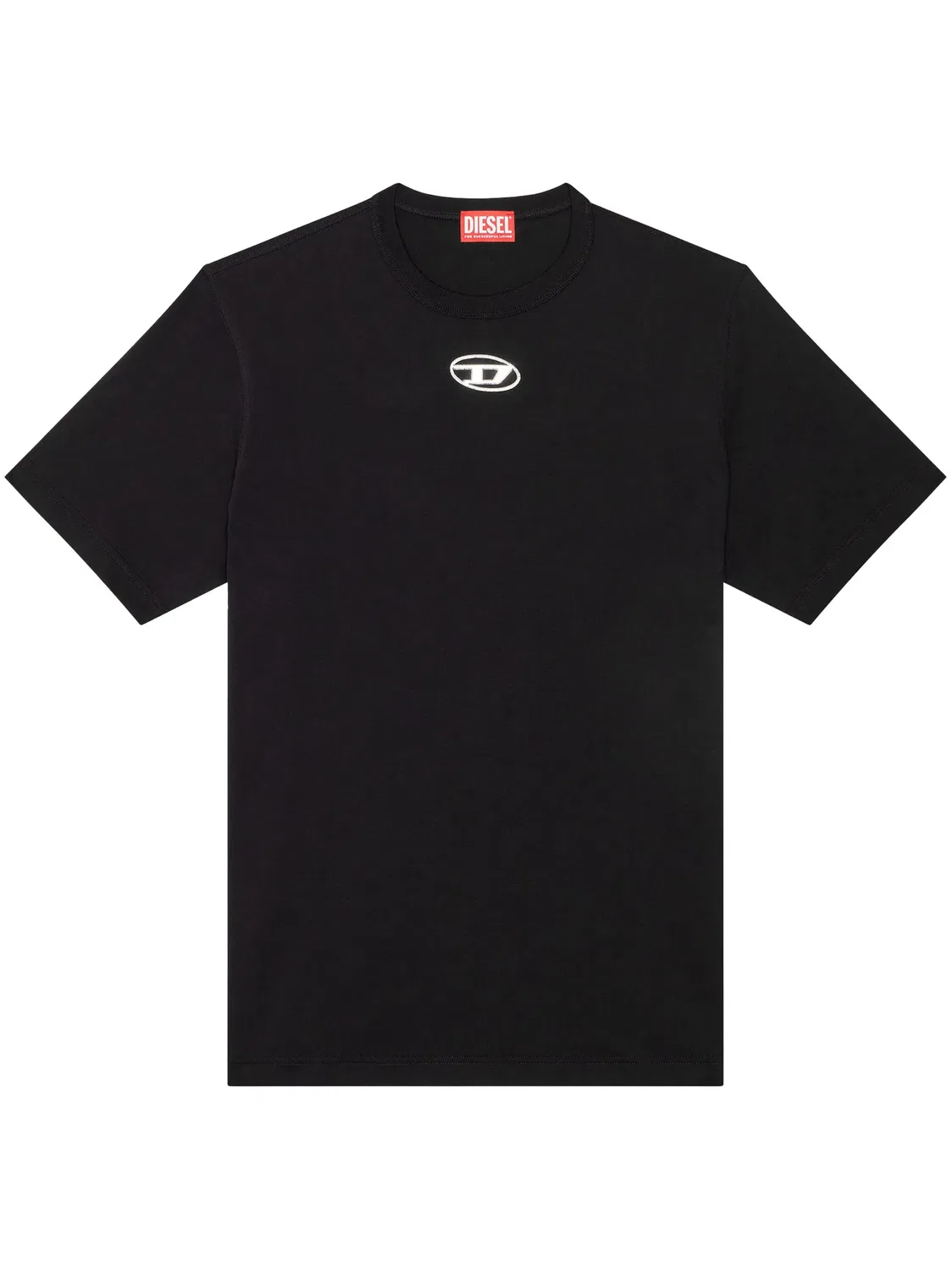 Футболка T-ADJUST-OD из хлопка Diesel, черный