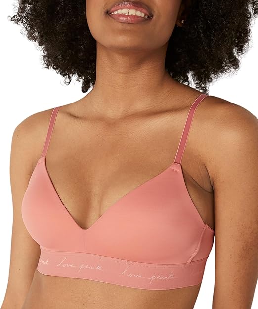Бюстгальтер Victoria's Secret Women's Pink Wear Everywhere Lightly Lined Wireless, розовый — фото 2
