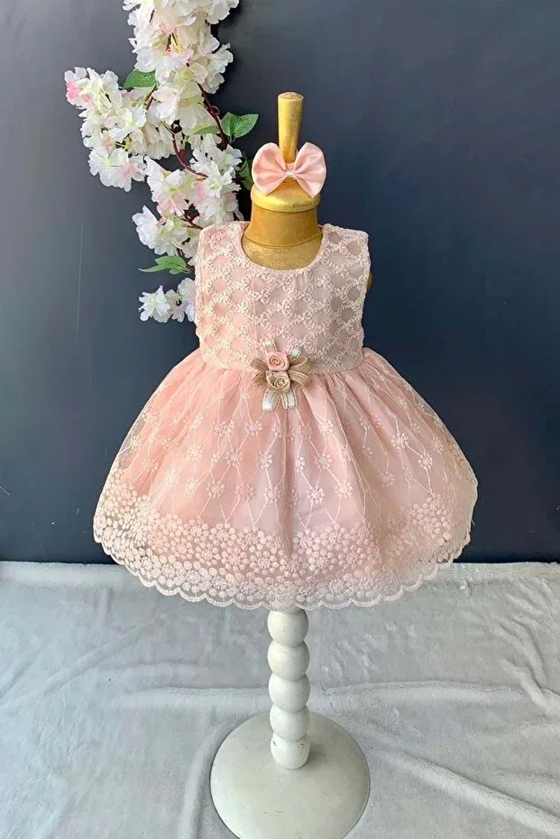 Детское платье для девочек с вышивкой Mnk Baby&Kids, Somon