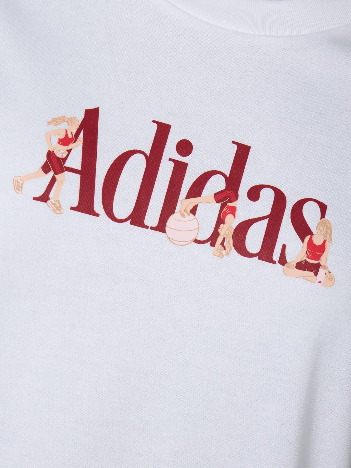 Женская футболка с коротким рукавом Adidas, белый — фото 3