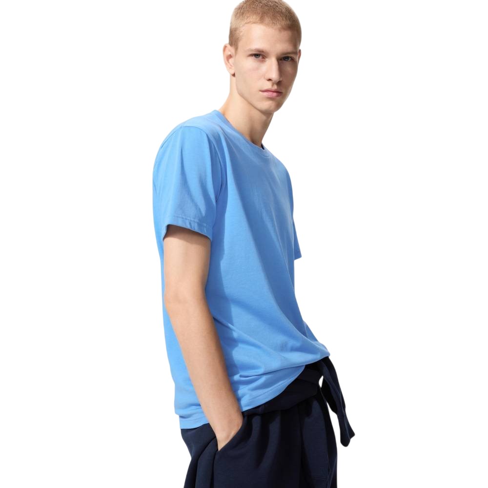 Футболка Uniqlo DRY Colour Crew Neck Unisex, 64 голубой