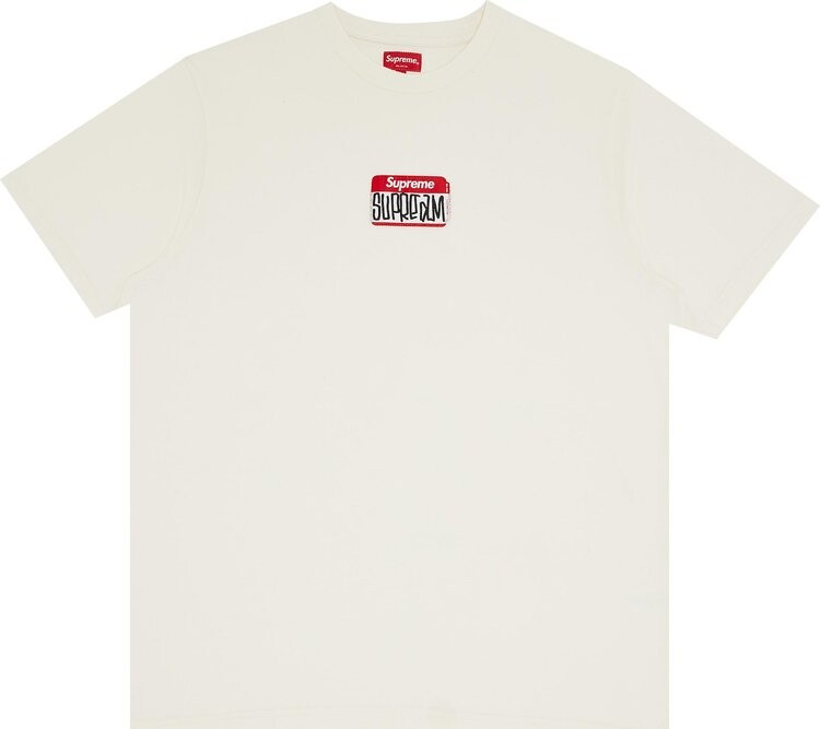 

Футболка Supreme Gonz Nametag Short-Sleeve Top 'Natural', кремовый, Бежевый, Футболка Supreme Gonz Nametag Short-Sleeve Top 'Natural', кремовый