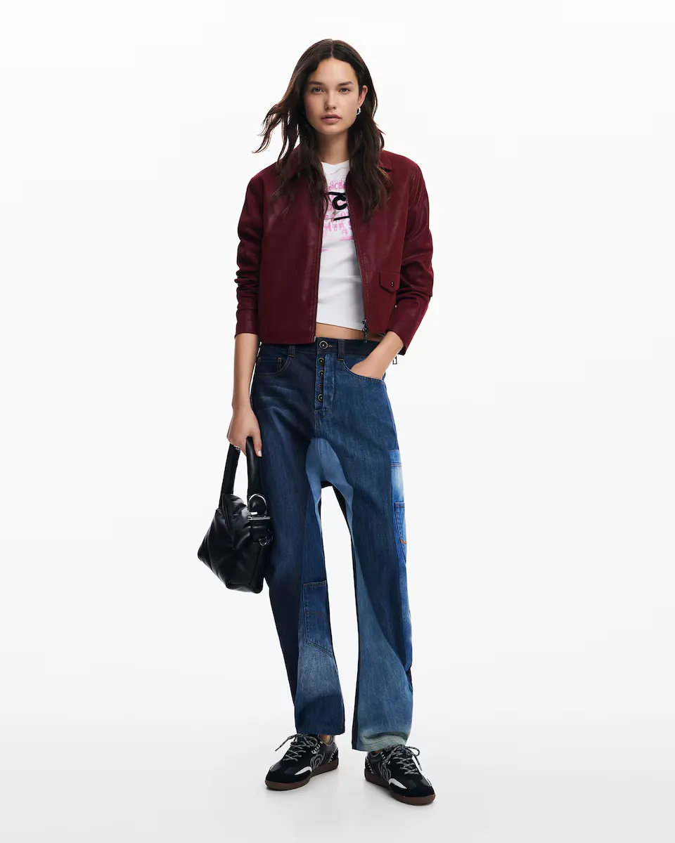 

Женские джинсовые брюки с заплатками Desigual, синий