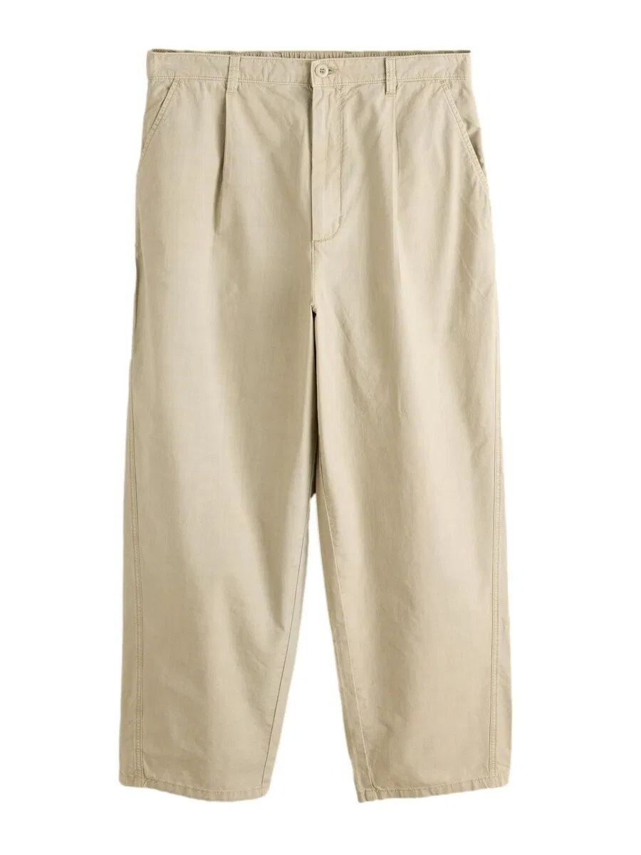 Брюки Next Baggy Pleat-Front Pants 'Edit' в цвете Taupe