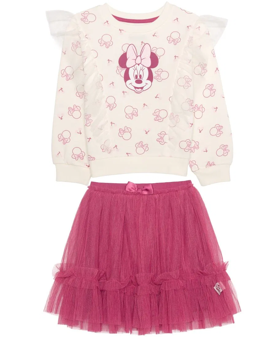 Комплект из топа и юбки Minnie Mouse Cherry Top and Skirt Disney, Ivory