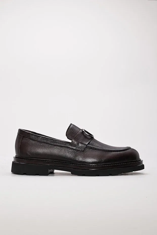 Женские туфли из натуральной кожи на каблуке Fast Step, Brown