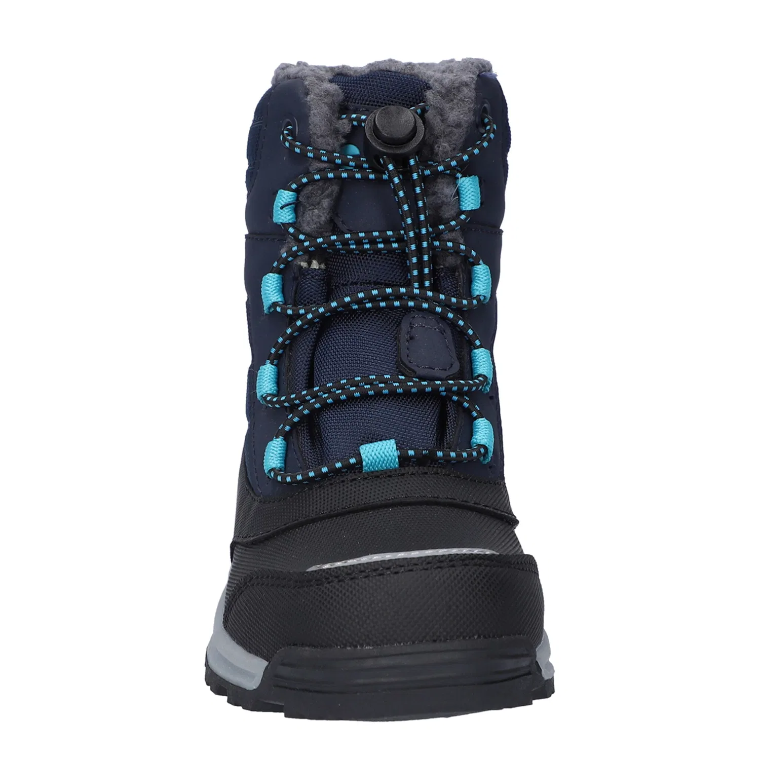 Детские зимние ботинки со шнуровкой Hi-Tec, Blue Nights/Black/Peacock Blue — фото 4