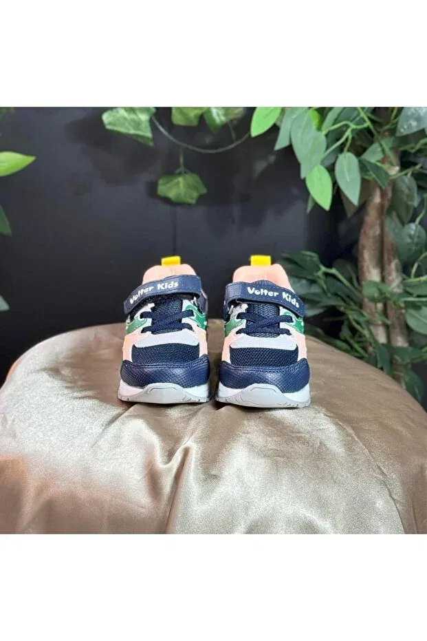 Детские спортивные туфли для девочек с застежкой-липучкой Mey, Navy Blue — фото 3