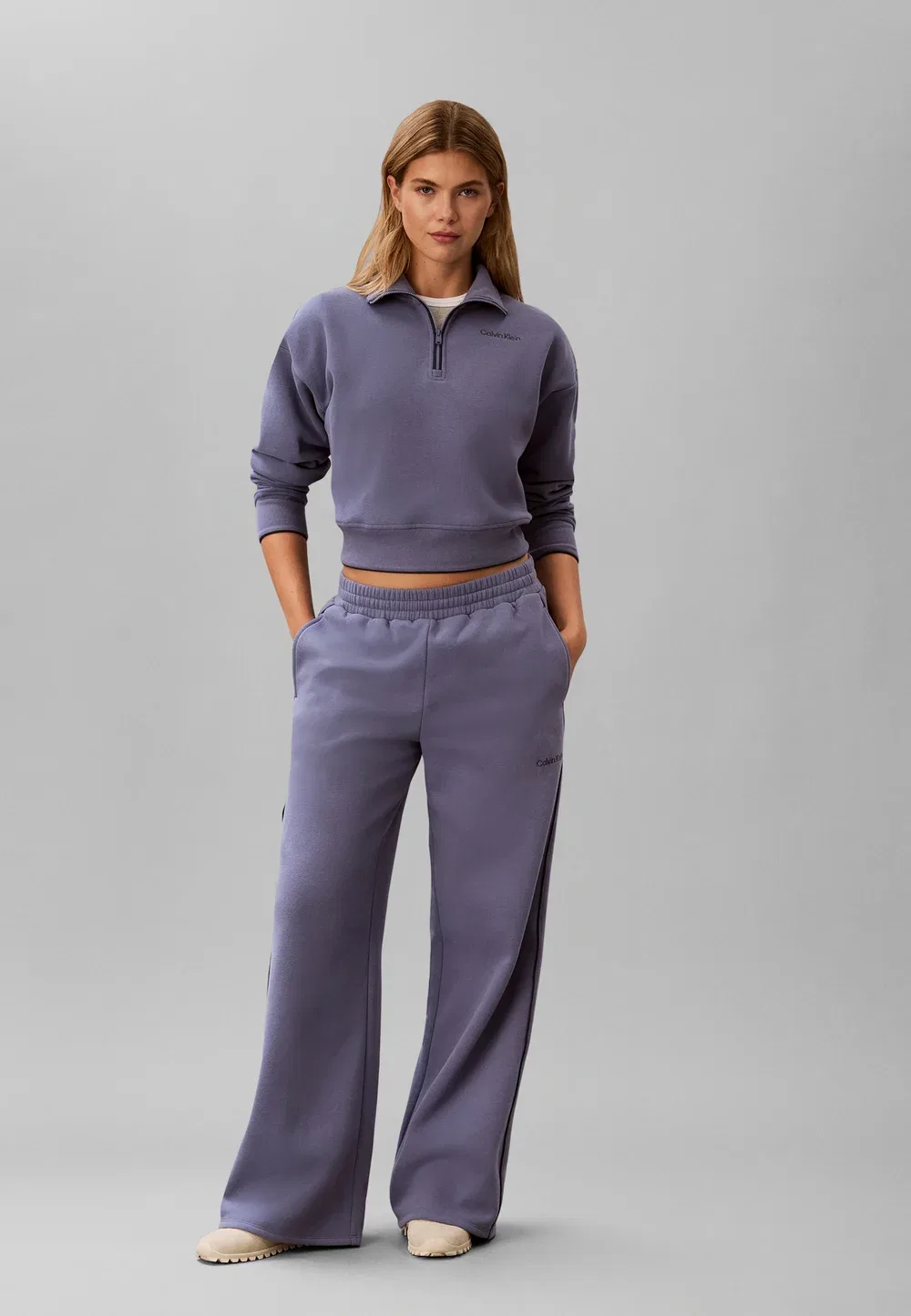 Спортивные брюки с широкими штанинами - спортивные штаны Calvin Klein, Stone Hard Blue — фото 2