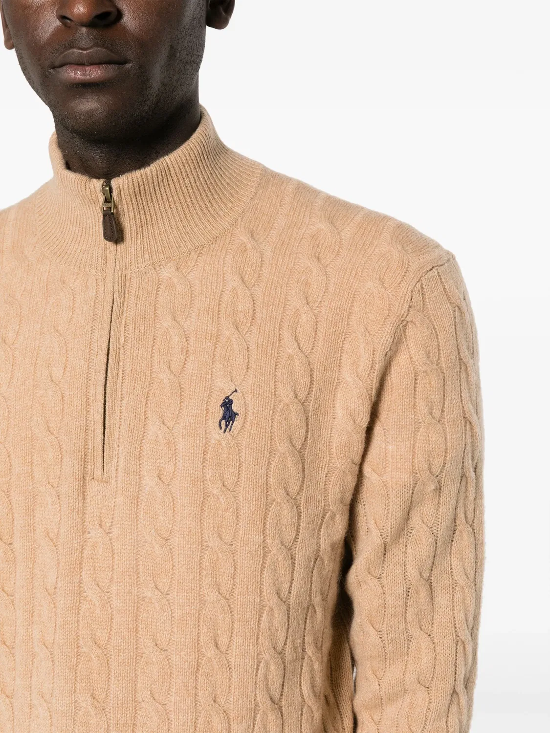 Пуловер с длинными рукавами LSCABLEHZPP Polo Ralph Lauren, коричневый — фото 4