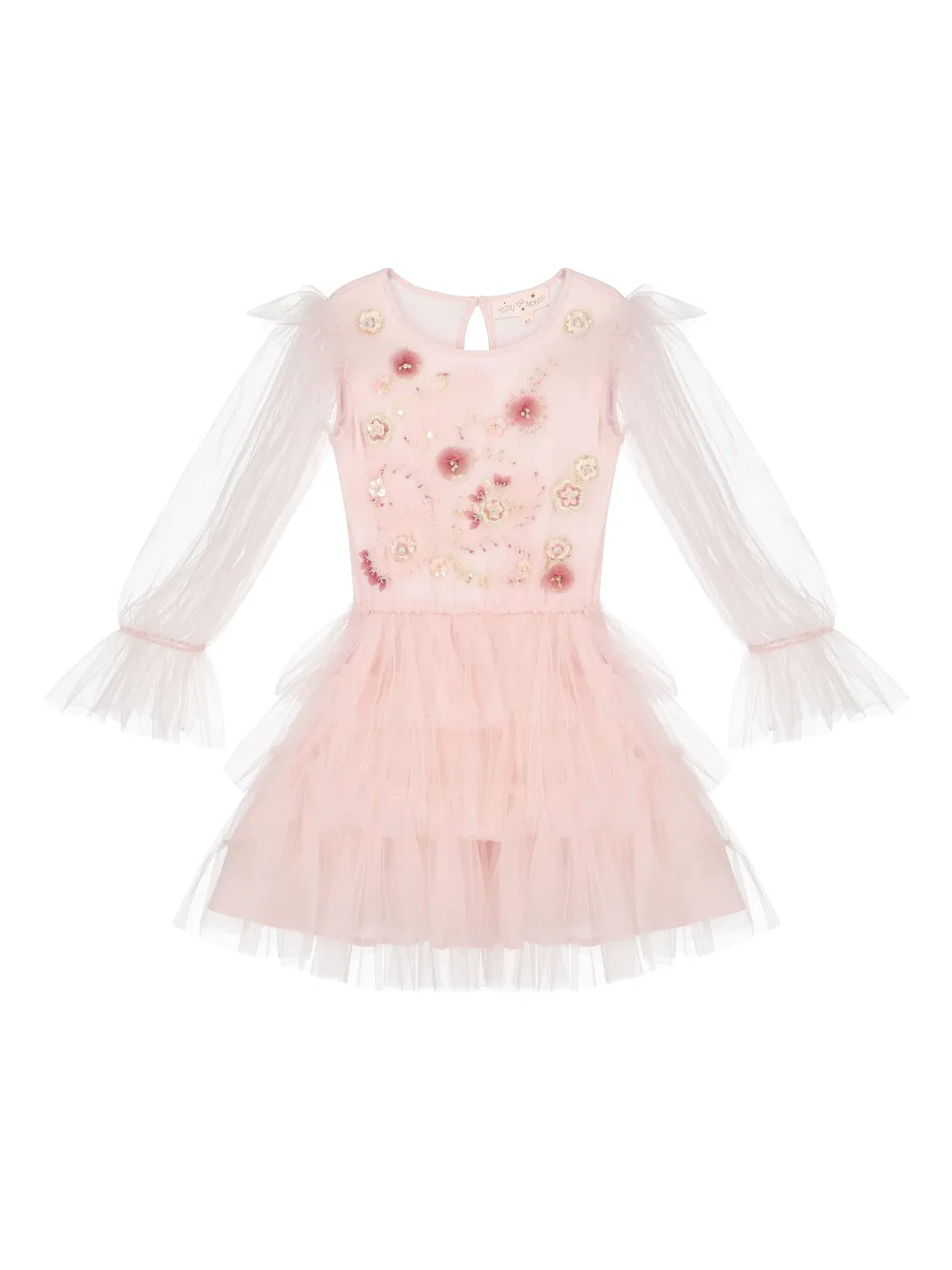 Платье из тюля с украшениями Tutu Du Monde, нежно-розовый