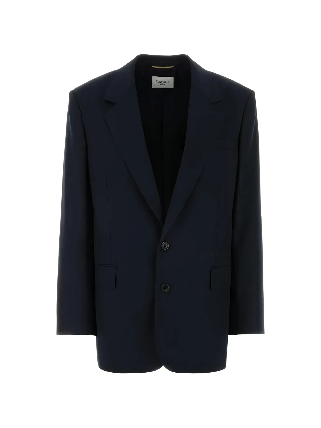 Однобортный блейзер Saint Laurent, синий