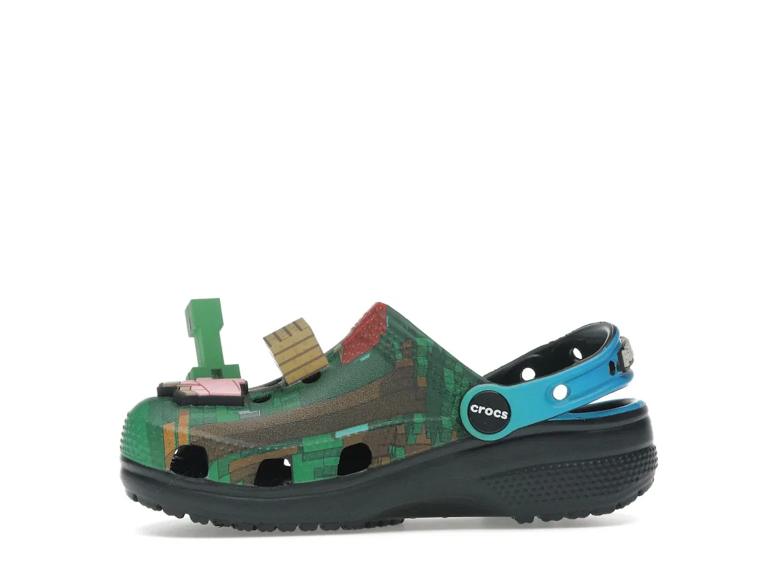 Детские сабо-клоги Minecraft Dark Forest Crocs, Green — фото 3