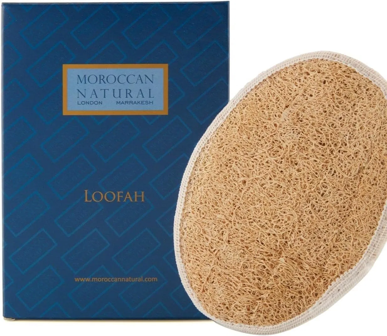 Люфа для ванны и душа, Moroccan Natural, коричневый
