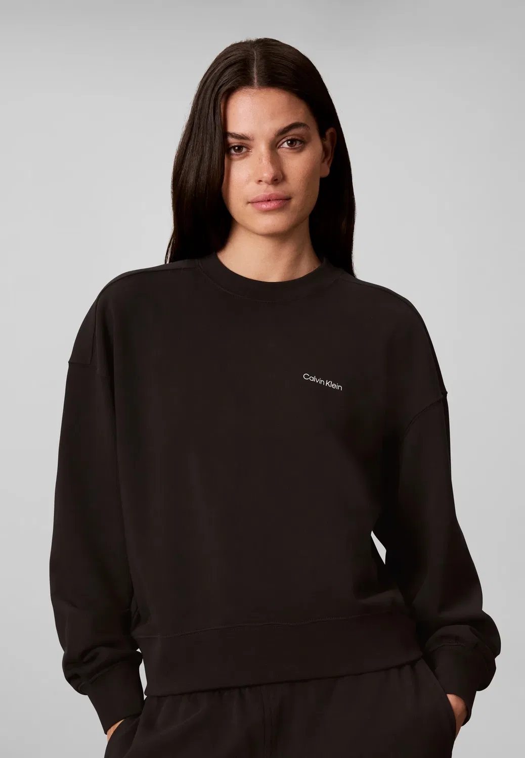 Женственный логотип - толстовка Calvin Klein, Black