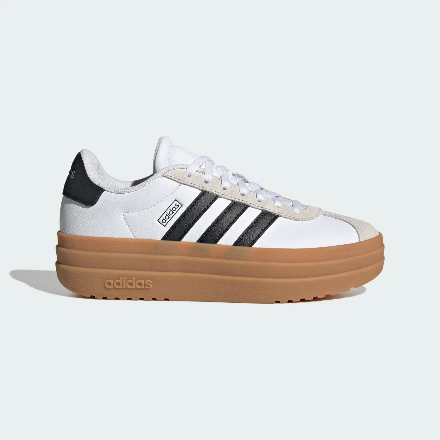 Детские кроссовки с T-носком VL Court Bold Adidas, Weiss Schwarz Braun