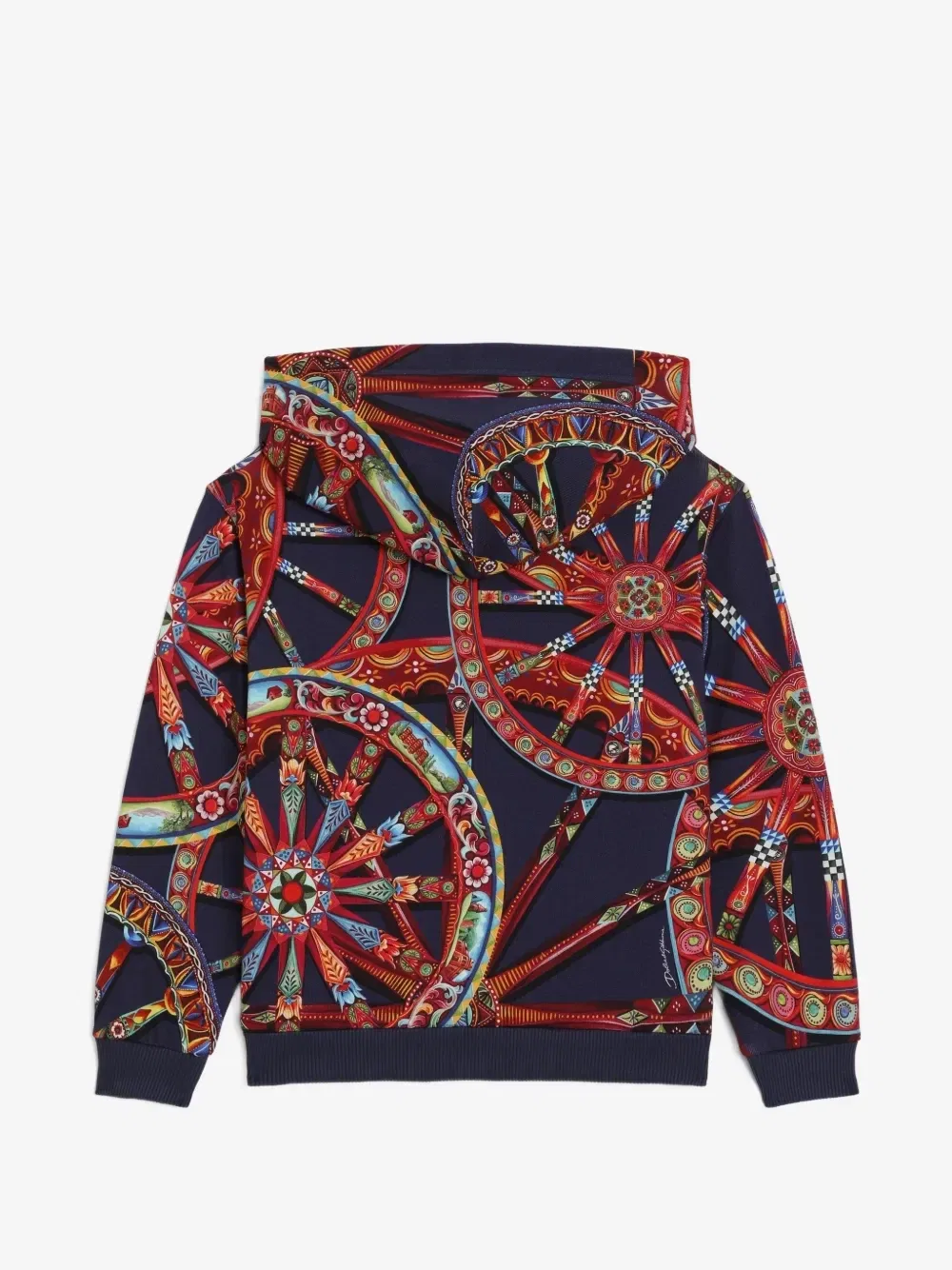 Толстовка с принтом Carretto Dolce & Gabbana Kids, черный — фото 2