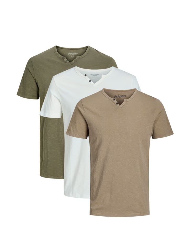

Футболка Jack & Jones, цвет weiß/beige/grün