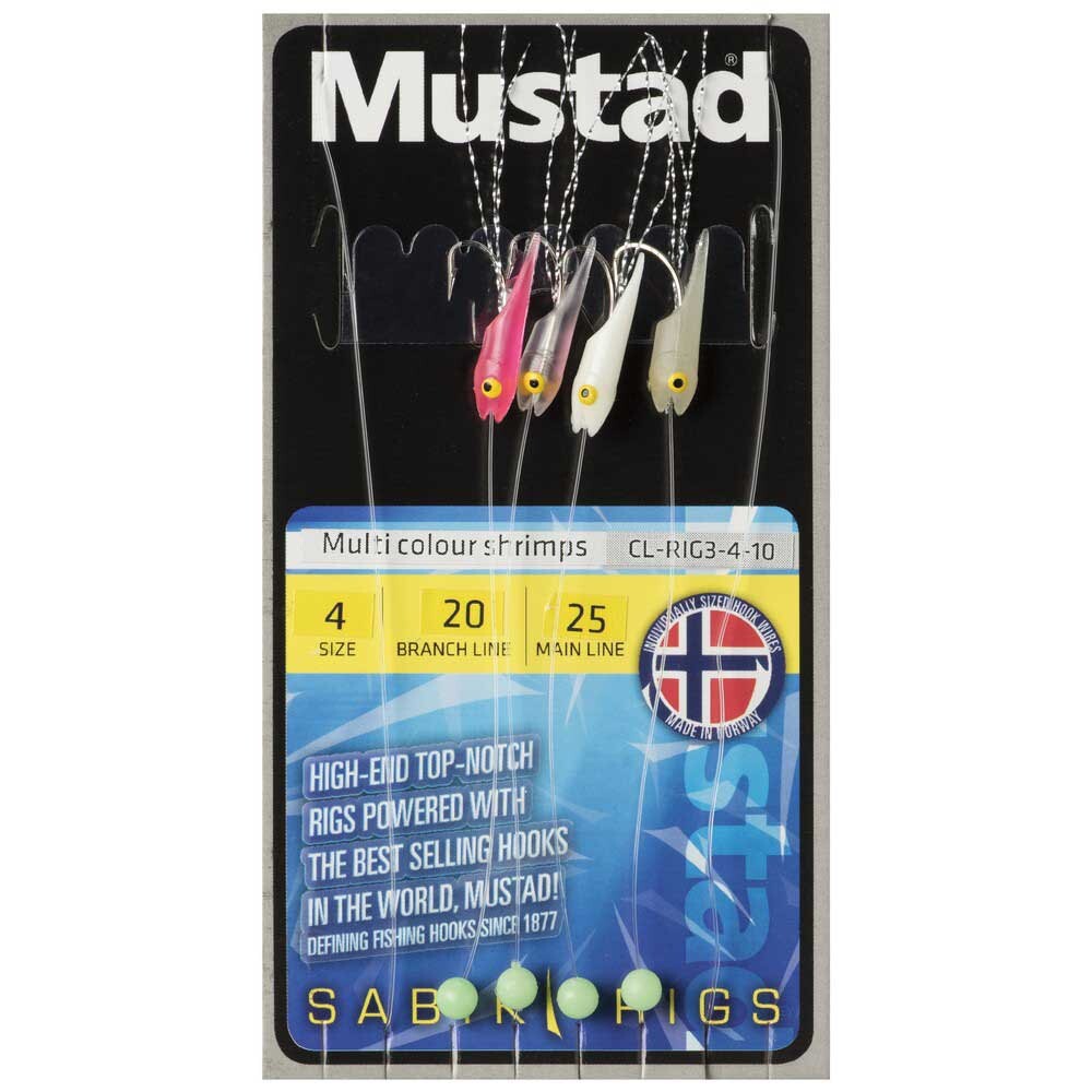 

Оснастки Mustad Shrimp 4 Hooks, разноцветный
