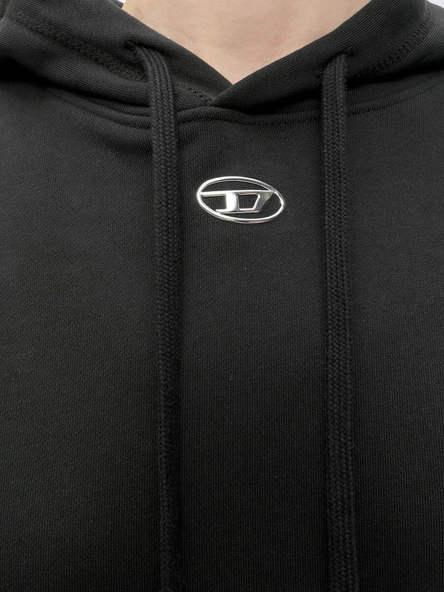 Толстовка DIESEL 'F-BUXT-OOD' черного цвета — фото 3