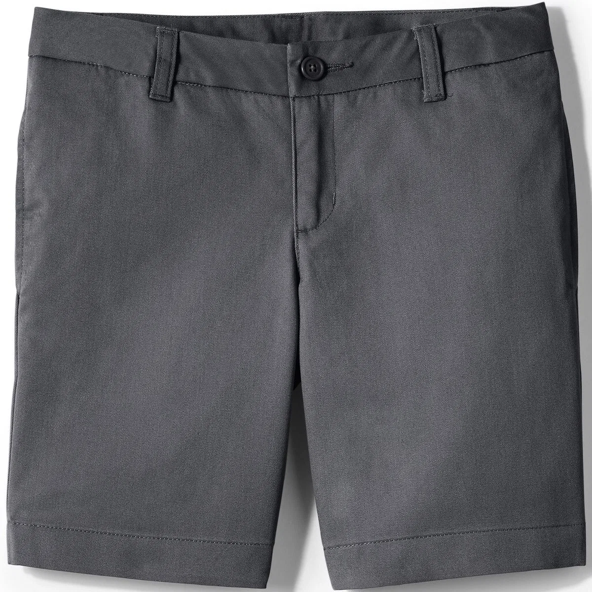 Детские шорты для девочек хлопковые Lands' End, Arctic Gray — фото 3