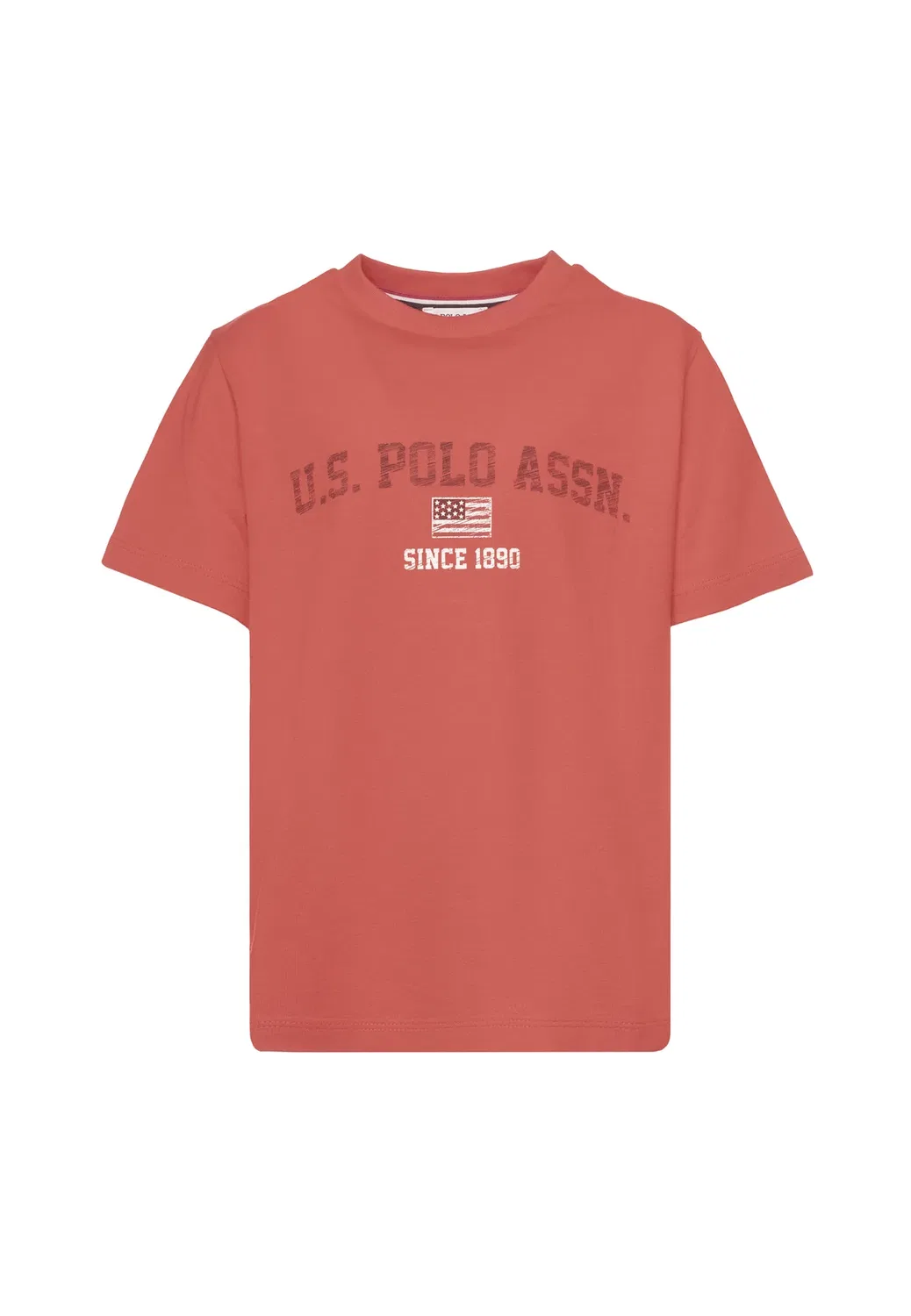 Футболка с принтом U.S. Polo Assn., Rosso — фото 3
