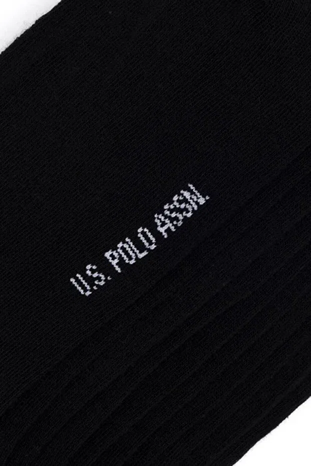 Мужские носки набор 5 шт Basics U.S. Polo Assn., Black — фото 3
