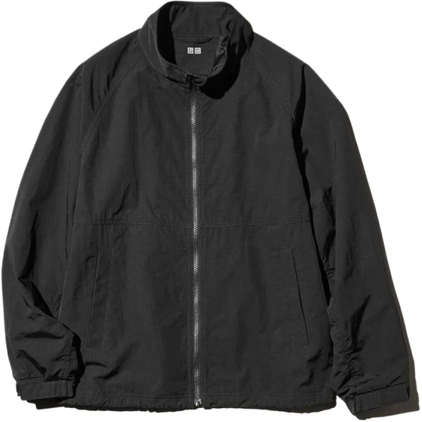 Куртка с воротником-стойкой, Black, UNIQLO