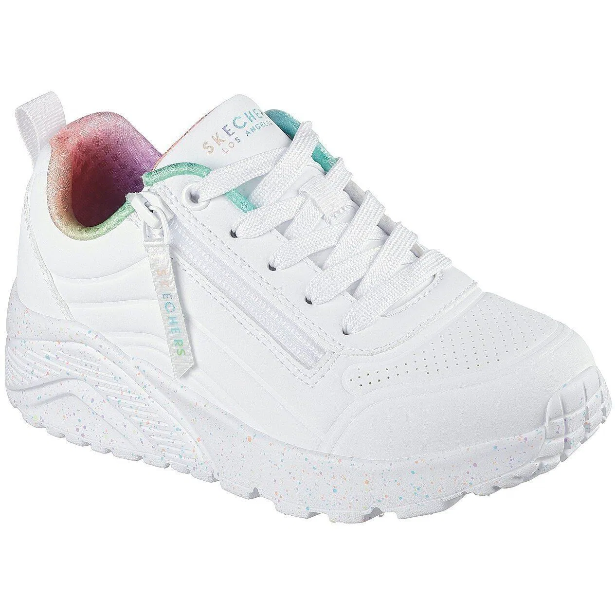 Детские кроссовки с принтом Skechers Uno Lite Vivid Splash, Weiß
