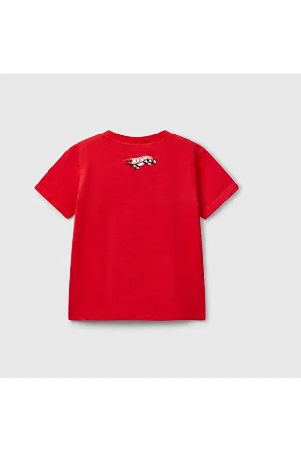 Детская футболка для мальчиков с коротким рукавом Benetton, Red United Colors Of Benetton — фото 2